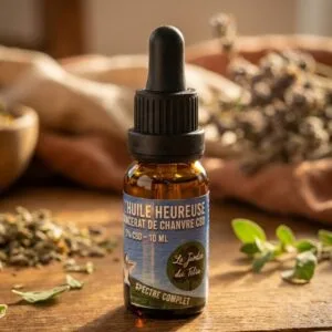 l'huile heureuse : huile de cbd contre le stress et les douleurs