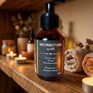 L'huile de Massage infusé au CBD 100ml